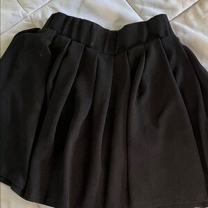 Elegant Black Skater Skirt